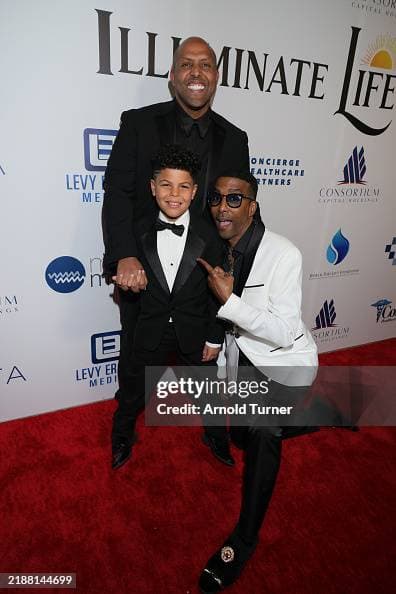 Dr. Ersno Eromo, Collins Eromo, and Miguel Nuñez at the 2024 Illuminate Life Gala